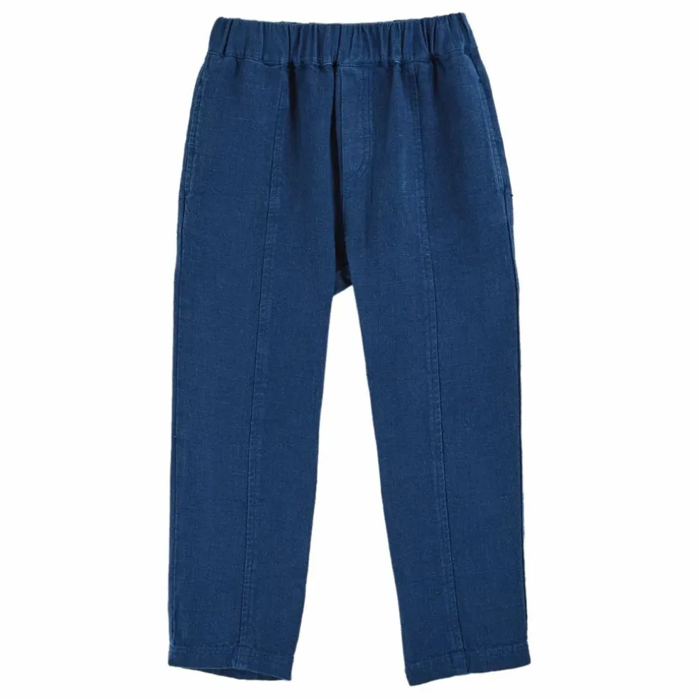 Pantalon Lin | Bleu marine