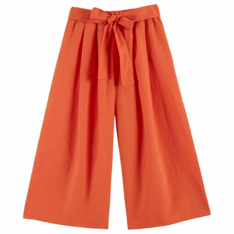 Pantalon Lin | Rouge