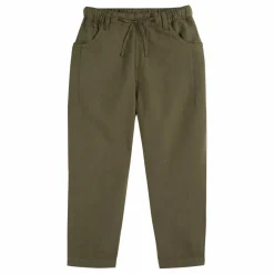 Pantalon Lin | Vert kaki