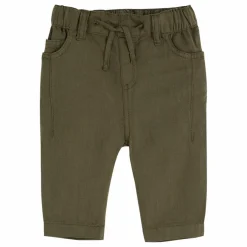 Pantalon Lin | Vert kaki