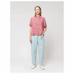 Pantalon Loose Vichy - Collection Femme | Bleu turquoise