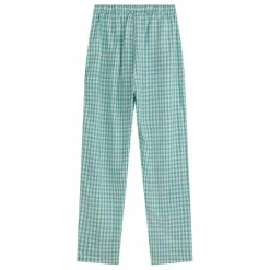 Pantalon Loose Vichy - Collection Femme | Bleu turquoise