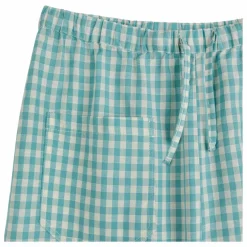 Pantalon Loose Vichy - Collection Femme | Bleu turquoise