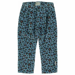 Pantalon Léopard Velours Côtelé | Bleu