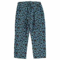 Pantalon Léopard Velours Côtelé | Bleu