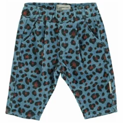 Pantalon Léopard Velours Côtelé | Bleu