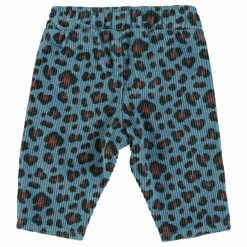 Pantalon Léopard Velours Côtelé | Bleu