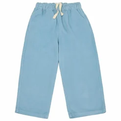 Pantalon Lounge Velours Côtelé Coton Bio | Bleu Clair
