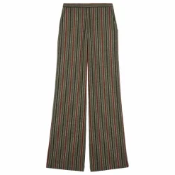 Pantalon Lova Rayé Laine | Gris