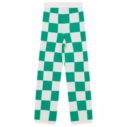Pantalon Maille Damier | Vert