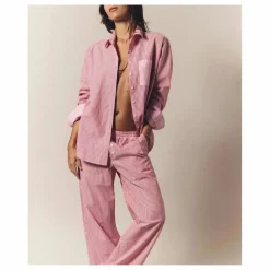 Pantalon Maxime Rayé x Léa Meylan | Rose