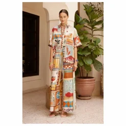 Pantalon Michelle Soie | Ecru
