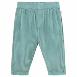 Pantalon Miki Velours Côtelé Coton Bio | Vert d'eau