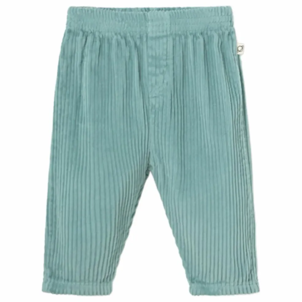 Pantalon Miki Velours Côtelé Coton Bio | Vert d'eau