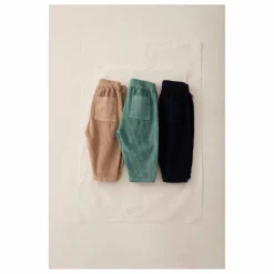Pantalon Miki Velours Côtelé Coton Bio | Vert d'eau