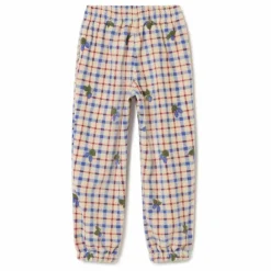 Pantalon Mulberry Carreaux Mini | Ecru