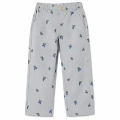 Pantalon Mulberry Velours Côtelé Mini | Bleu