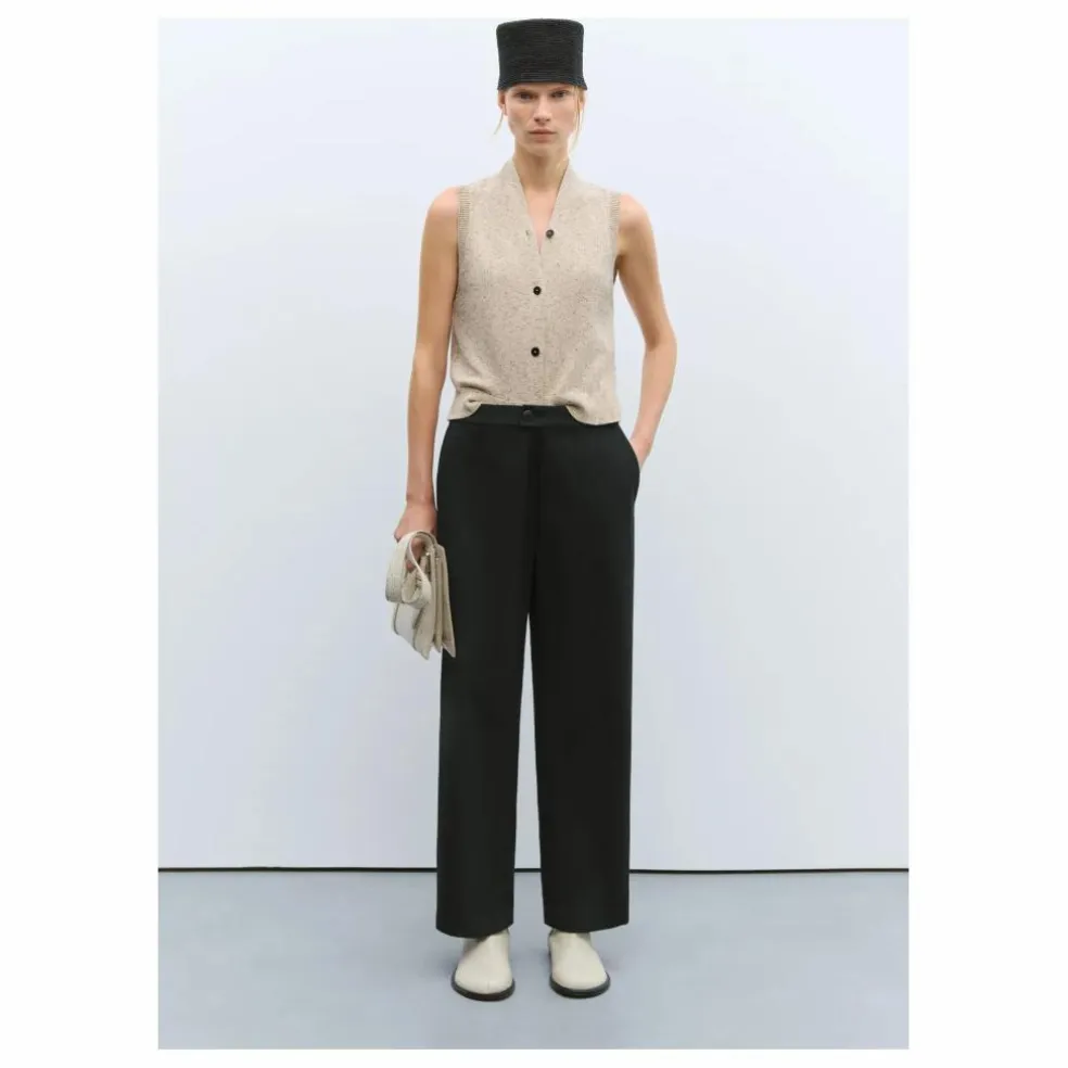 Pantalon New Tailoring Laine Vierge | Noir