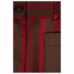 Pantalon Niza Rayé | Marron