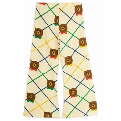 Pantalon Ours Carreaux Coton Bio | Ecru
