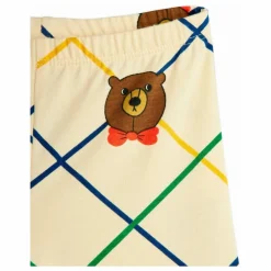 Pantalon Ours Carreaux Coton Bio | Ecru