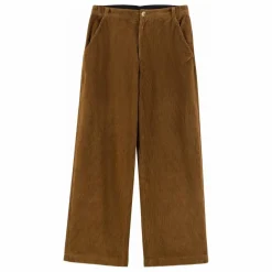 Pantalon Pamira Velours Côtelé Coton Bio | Marron