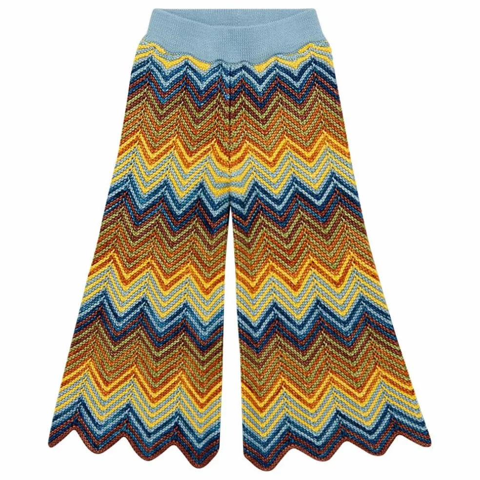 Pantalon Parlor Chevron Laine Mérinos | Jaune