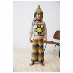 Pantalon Parlor Chevron Laine Mérinos | Jaune