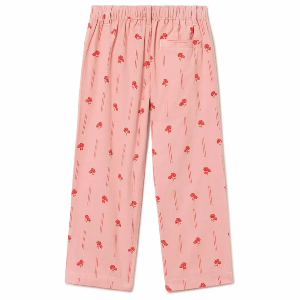 Pantalon Peony Velours Côtelé Mini | Rose