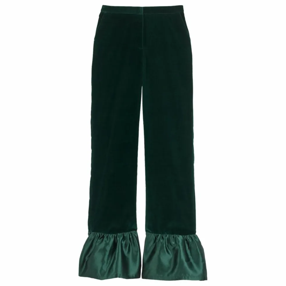 Pantalon Percy Velours Laine | Vert