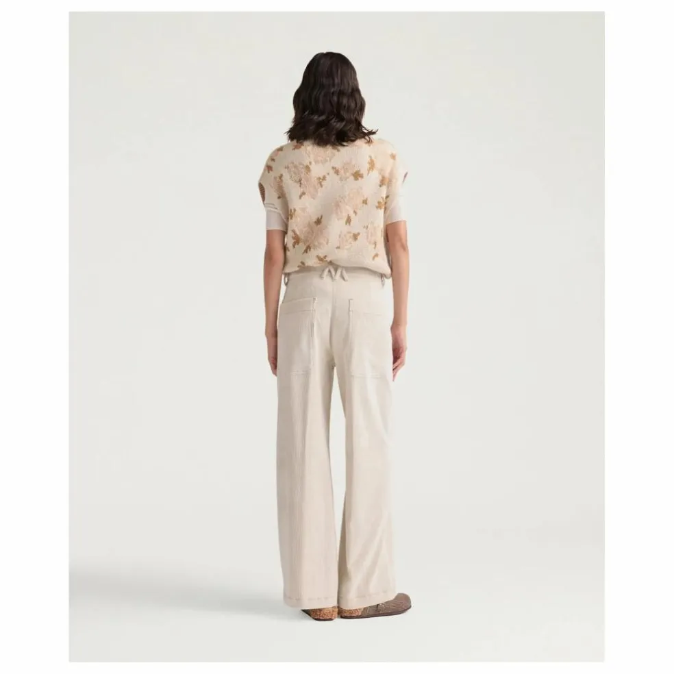 Pantalon Peter Velours Côtelé | Crème