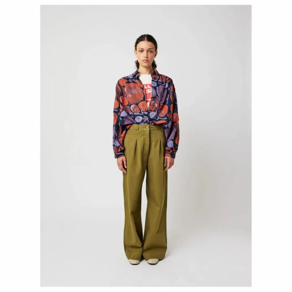 Pantalon Pinces - Collection Femme | Vert kaki