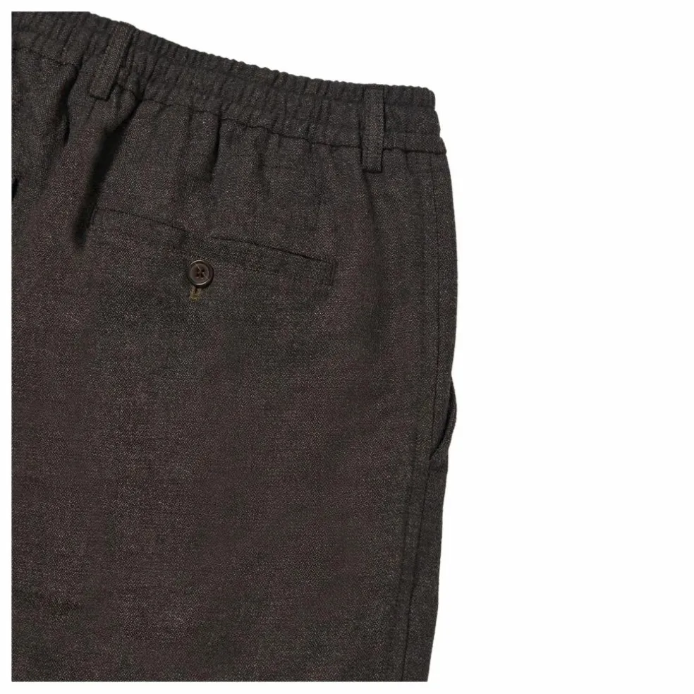 Pantalon Plissé Track | Marron