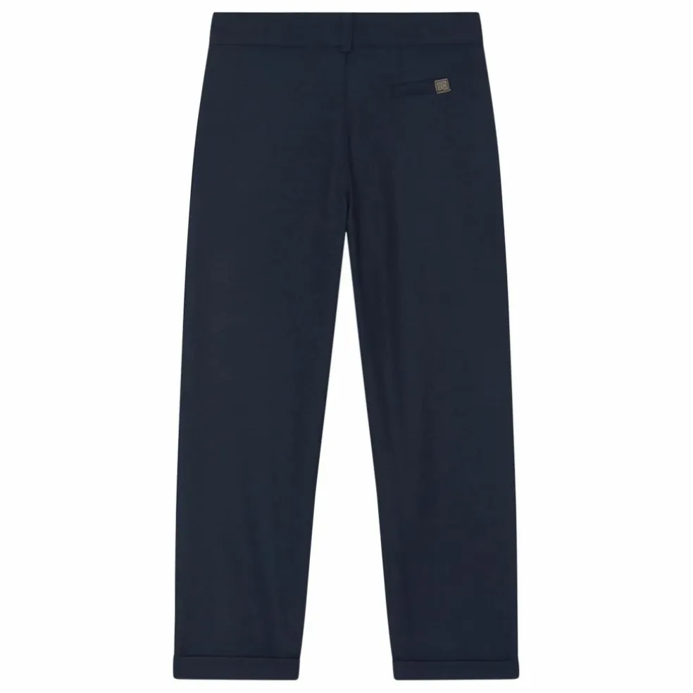 Pantalon Poches Revers | Bleu marine