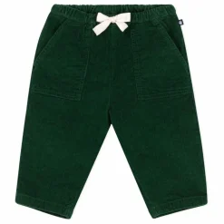 Pantalon Poches Velours Côtelé | Vert sapin