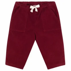 Pantalon Poches Velours Côtelé Bébé | Bordeaux