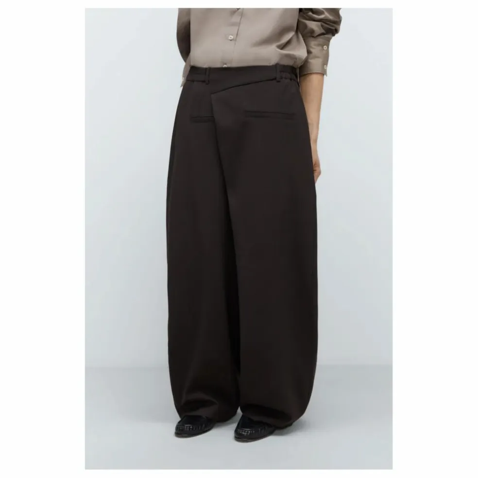 Pantalon Portefeuille Tailoring Laine Vierge | Marron