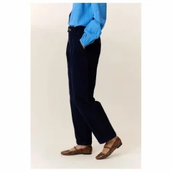Pantalon Prom Velours Côtelé Coton Bio | Bleu marine