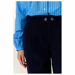 Pantalon Prom Velours Côtelé Coton Bio | Bleu marine