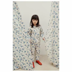 Pantalon Quilté Fleuri | Ecru