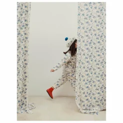 Pantalon Quilté Fleuri | Ecru