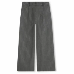 Pantalon Rayé | Gris chiné