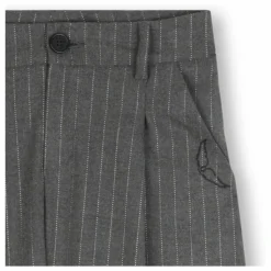 Pantalon Rayé | Gris chiné