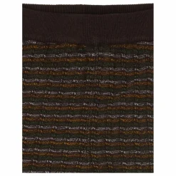 Pantalon Rayé Laine de Mérinos | Brun