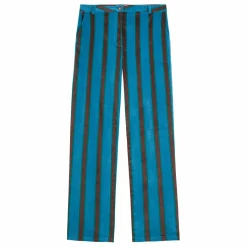 Pantalon Rayée Velours - Collection Femme | Bleu marine