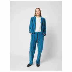 Pantalon Rayée Velours - Collection Femme | Bleu marine