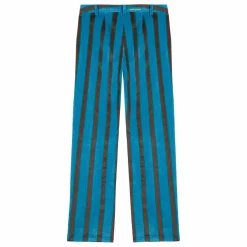 Pantalon Rayée Velours - Collection Femme | Bleu marine