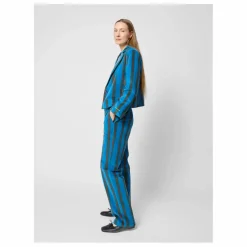 Pantalon Rayée Velours - Collection Femme | Bleu marine