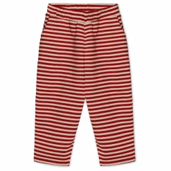 Pantalon Rayures Alvin Coton Bio | Rouge
