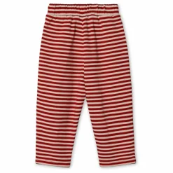 Pantalon Rayures Alvin Coton Bio | Rouge